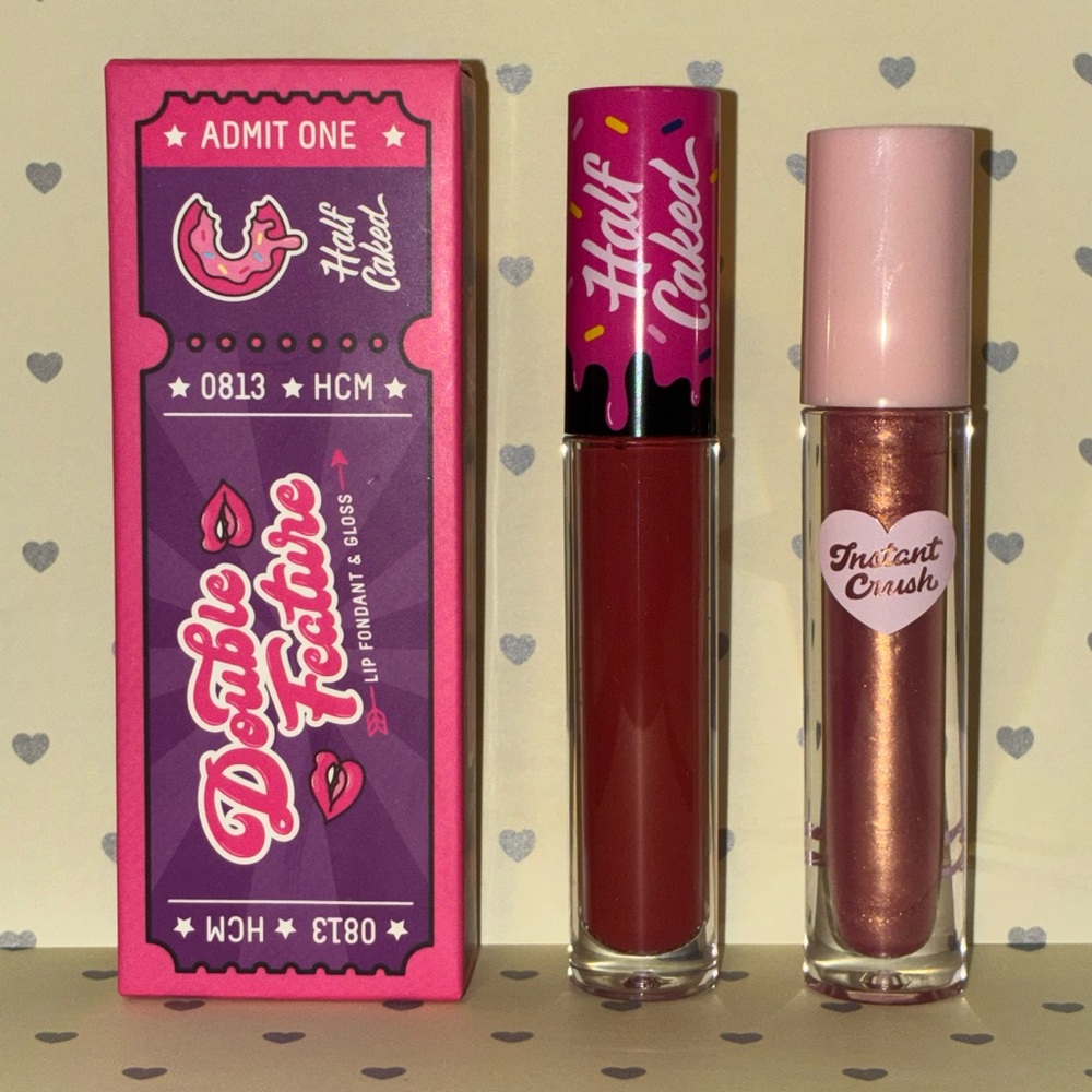 HALF CAKED DOUBLE FEATURE Lip Fondant in ASAP and Lip Gloss RICH RICH New In Box
